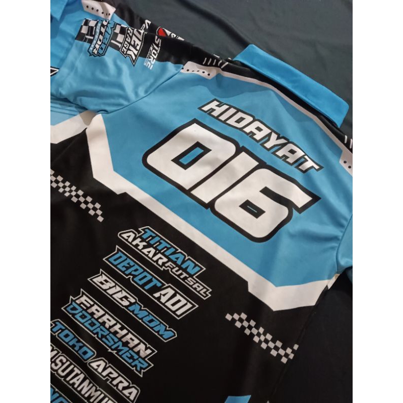 Jual JERSEY RACING CUSTOM NAMA NOMOR SPONSOR JERSEY ADEK GARAGE FULL ...