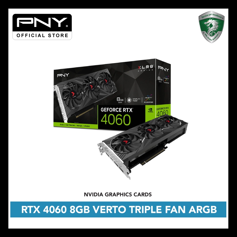 Jual PNY GeForce RTX 4060 8GB XLR8 Gaming Verto Epic-X RGB Triple Fan ...