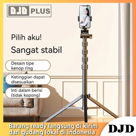 DJDPlus Tripod HP 2 1M Mini Ball Head Holder Ring Light Tripod Kamera Live Streaming Tinggi