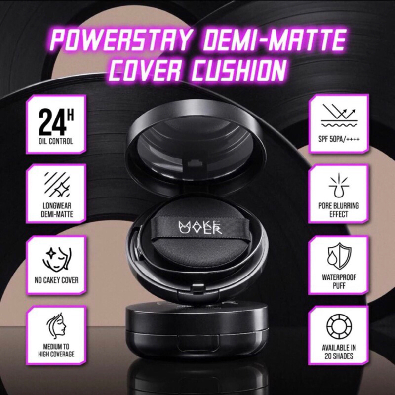 Jual MAKE OVER POWERSTAY DEMI MATTE COVER CUSHION // Cushion make over