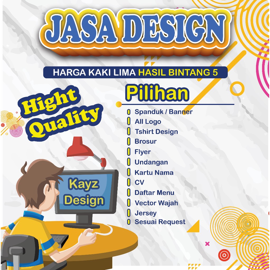 Jual Jasa Desain Grafis Desain Logo Spanduk Banner Kaos Brosur Stiker Label Kemasanan 0749