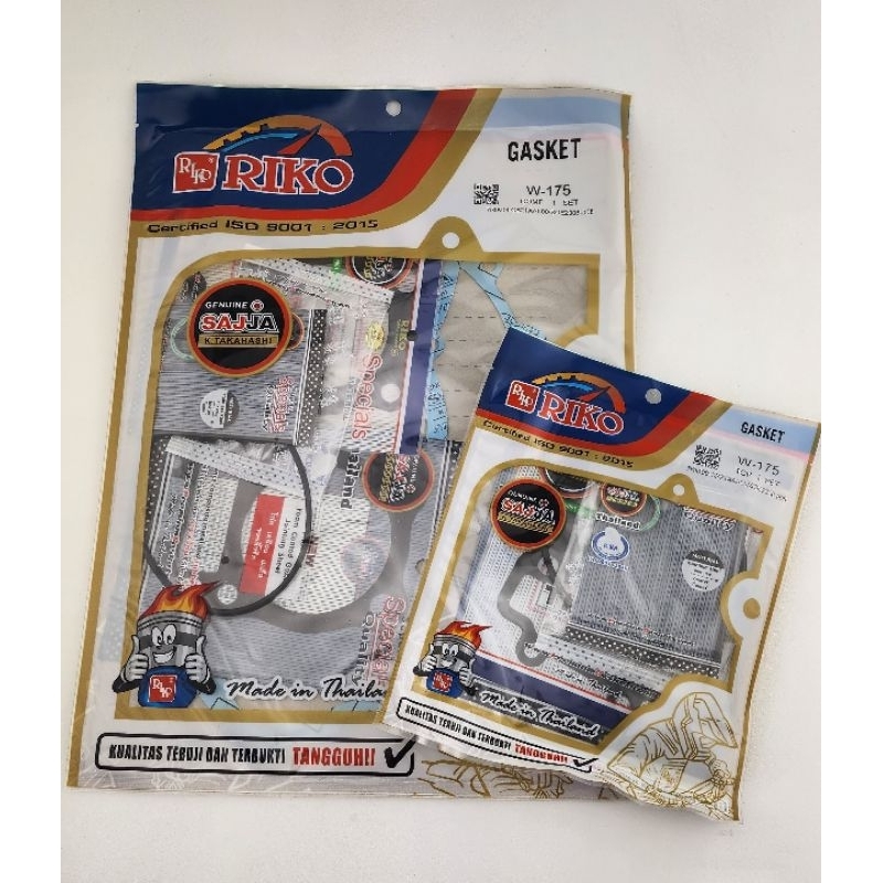Jual paking perpak set kawasaki w175 fullset atau topset gasket packing ...