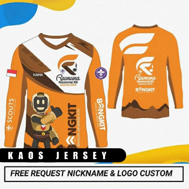 Jual JERSEY PRAMUKA RAIMUNA NASIONAL XII JAKARTA 2023 FREE REQUEST ...
