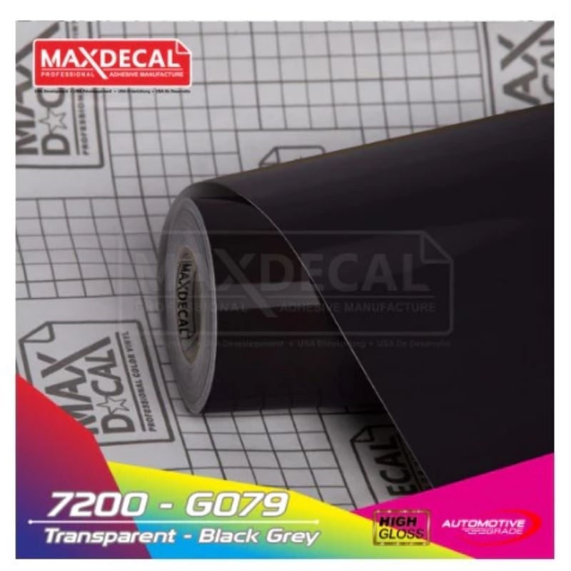 Jual sticker MAXDECAL 7200-G073 Dark Grey stiker skotlet 80 persen ...
