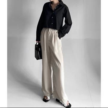 Celana Kulot Highwaist Anti Kusut Bahan AMN SHAKILA Kualitas Bahan Ringan Tidak Tebal Sangat