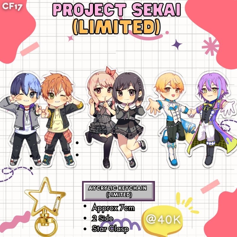 Jual Project Sekai Limited Acyrilic Keychain by Rankskun (Couple ...
