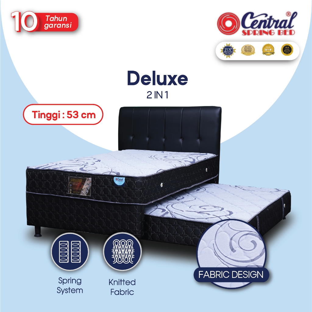 Jual Kasur Central springbed Deluxe 2 in 1 - kasur sorong Central