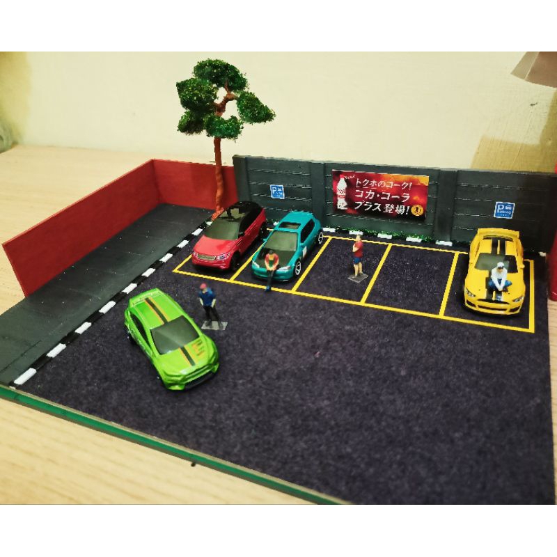 Jual Diorama Diecast - Diorama Parking Diecast 1:64 | Diorama Parkiran ...