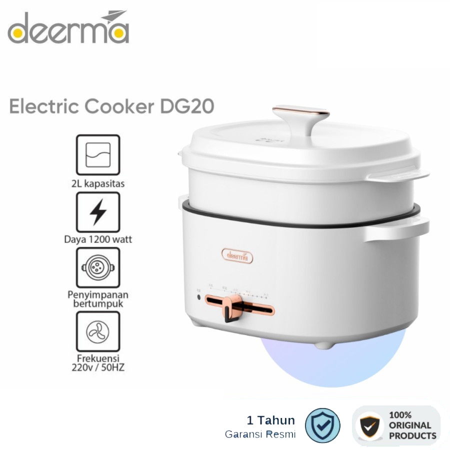 Jual Deerma DG20 Multifungsi Pot Electric Rice Cooker Pan 2L ...