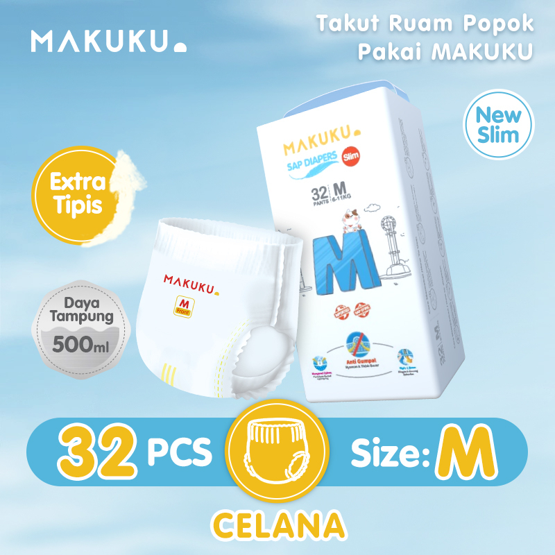 Jual Makuku Sap Diapers Slim M Shopee Indonesia