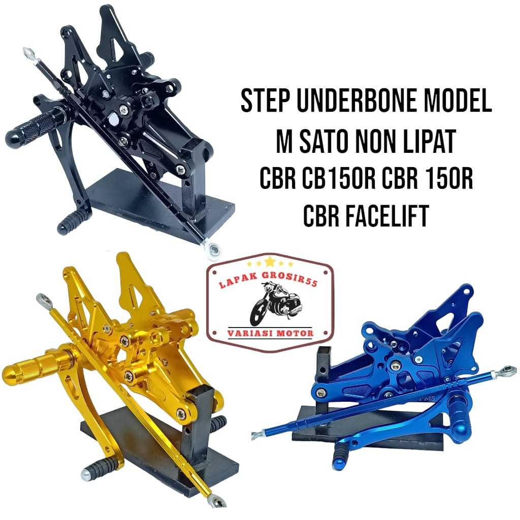Jual STEP UNDERBONE MODEL M SATO STEP NON LIPAT CB150R CB150 NEW CBR ...