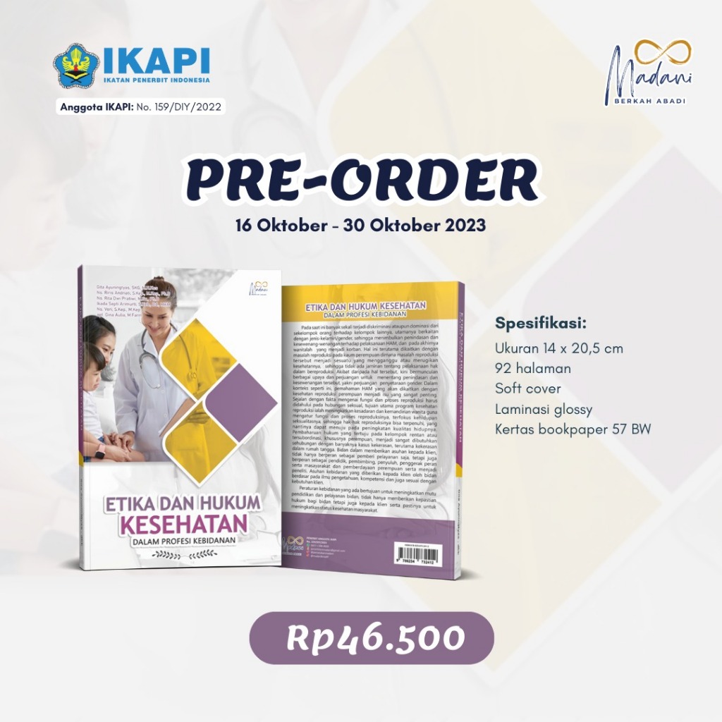 Jual Buku Etika Dan Hukum Kesehatan Dalam Profesi Kebidanan Soft Cover