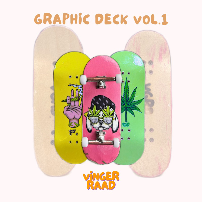 Jual Fingerboard Graphic Deck Vol.1 Fingerskate skateboard mini