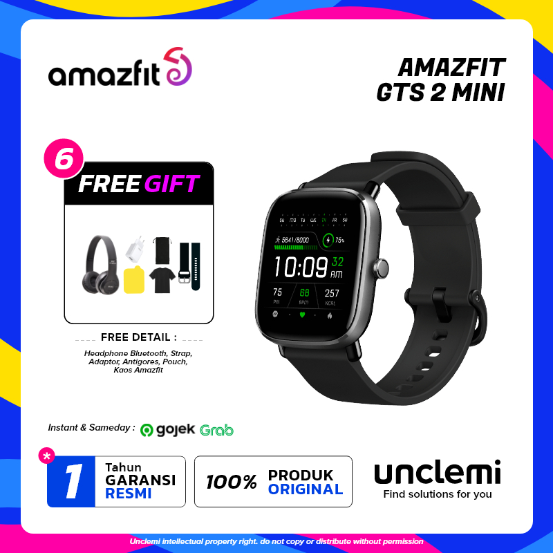 Jual Amazfit GTS 2 Mini Smartwatch International Version Garansi Resmi ...