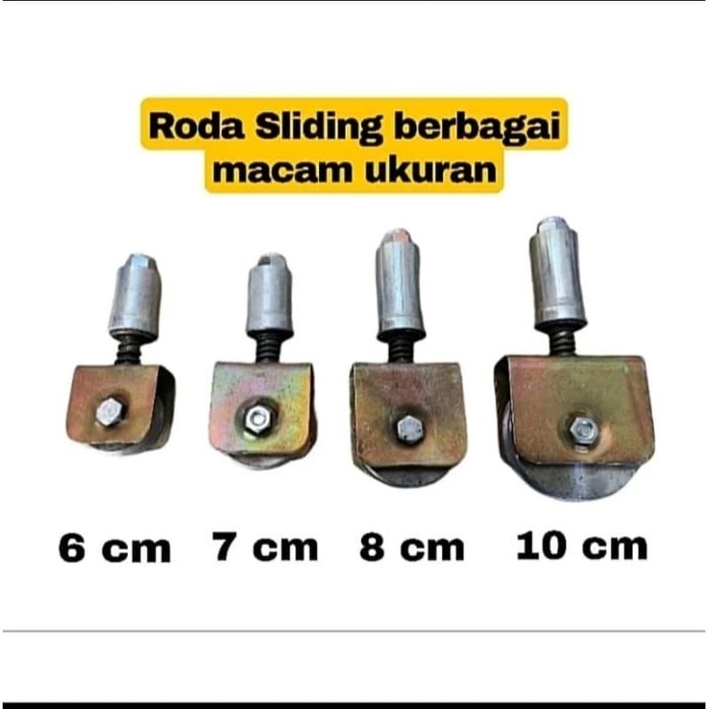 Jual Roda Sliding Super 6 Cm Anti Anjlog Besi As Pintu Pagar Shopee Indonesia 3662