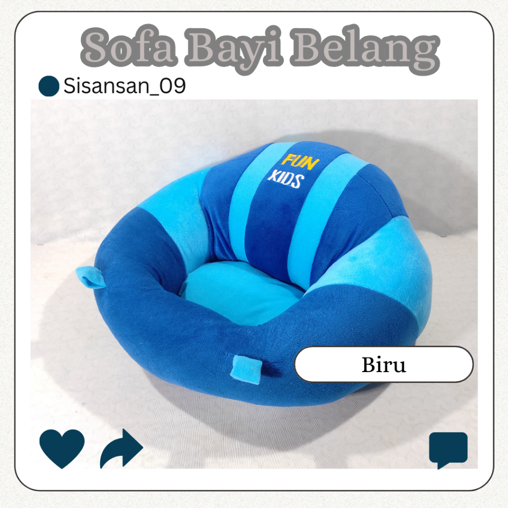 Jual (SISANSAN09) SOFA BAYI UNTUK BELAJAR DUDUK BERBAGAI WARNA VARIASI