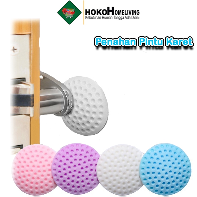 Jual Hoko Karet Bulat Penahan Gagang Pintu Bantalan Pelindung Pintu