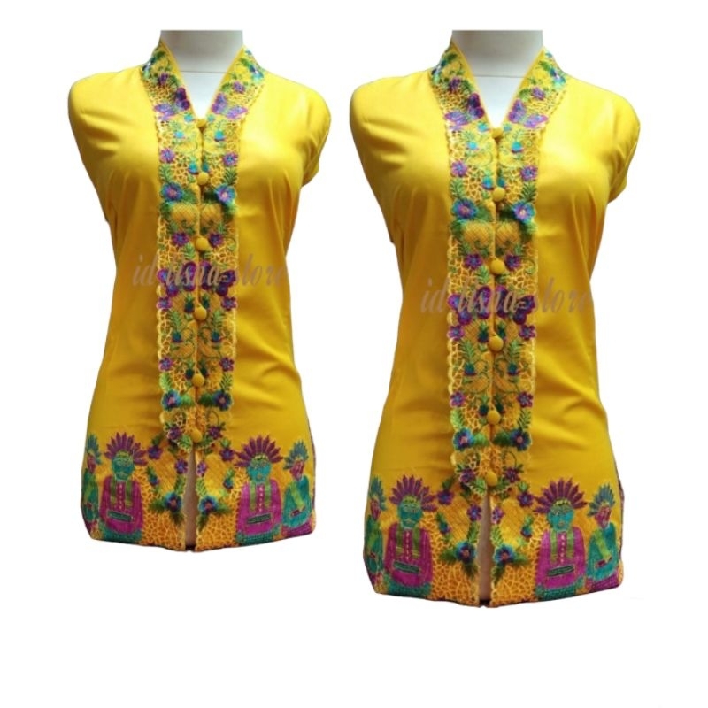 Jual Atasan Kebaya Encim Motif Ondelkebaya Adatkebaya Tradisional Betawi Shopee Indonesia