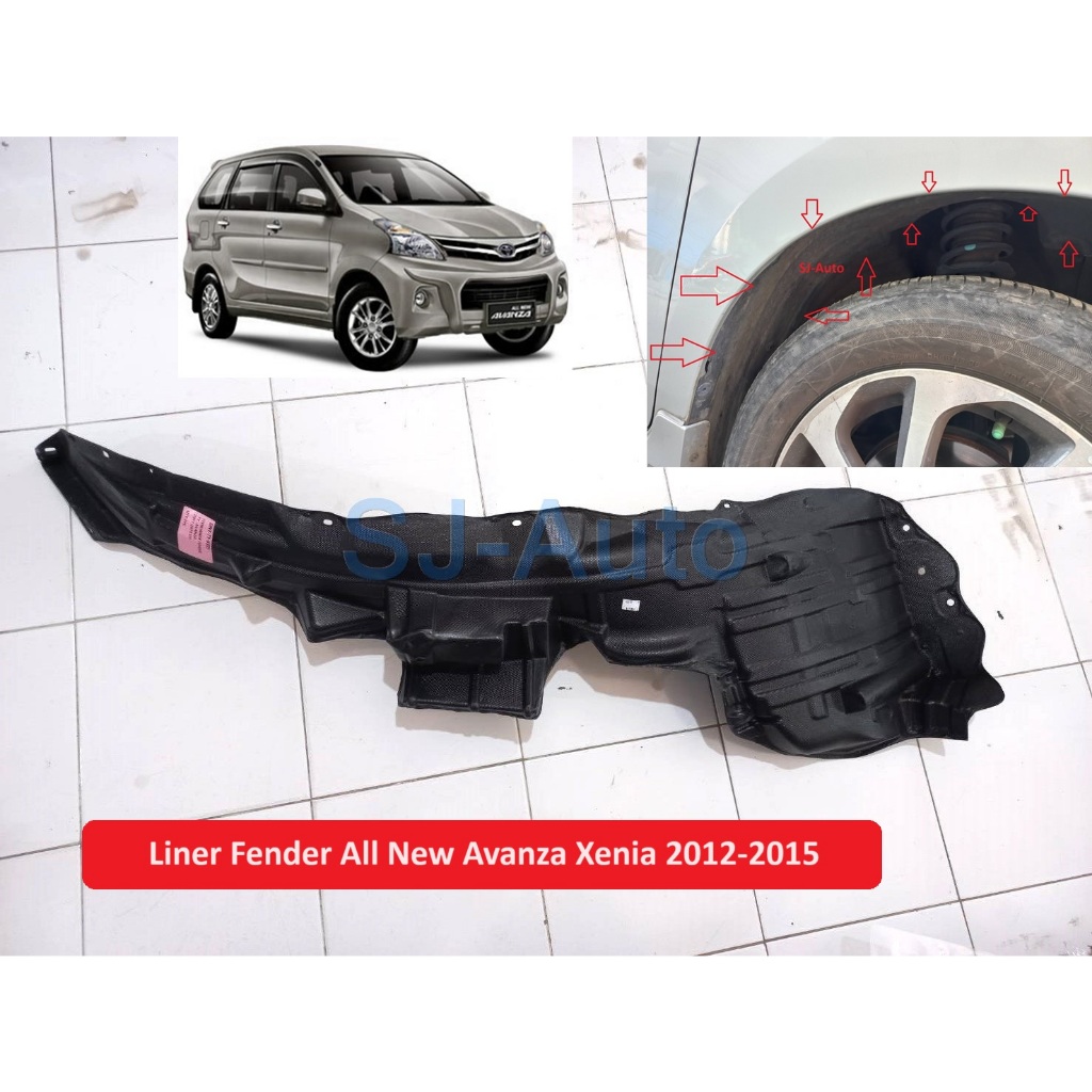 Jual Liner Fender Inner Fender All New Avanza Xenia 20122015 Shopee