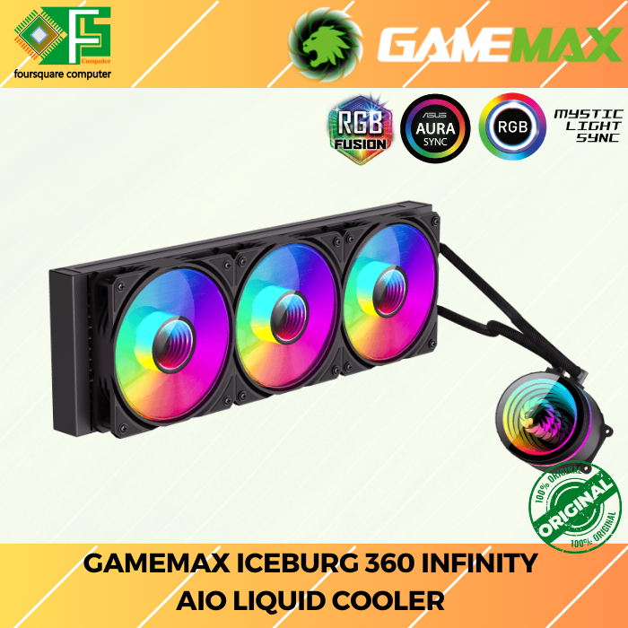 Jual AIO Watercooling Gamemax IceBurg 360 Infinity Resmi | Shopee Indonesia