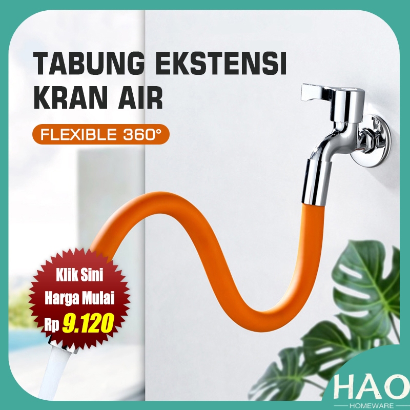 Jual Tabung Ekstensi Kran Air Flexible 20cm 30cm Sambungan Kran Air Faucet Extender 7879