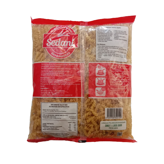 Jual Makaroni Sedani Macaroni Kerang Spiral Pipa 1 kg | Shopee Indonesia