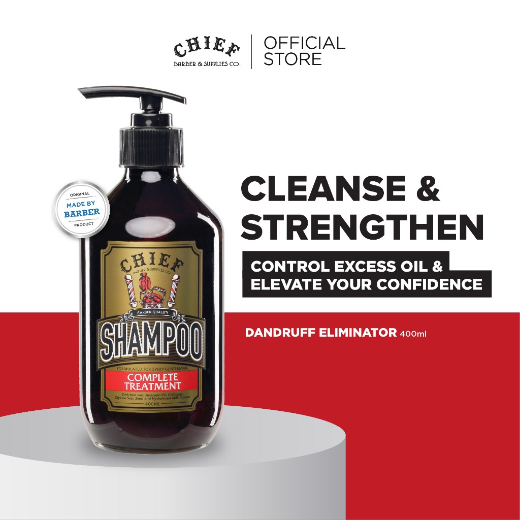 Jual CHIEF Shampoo Complete Treatment 400ml - Shampo Pria | Shopee