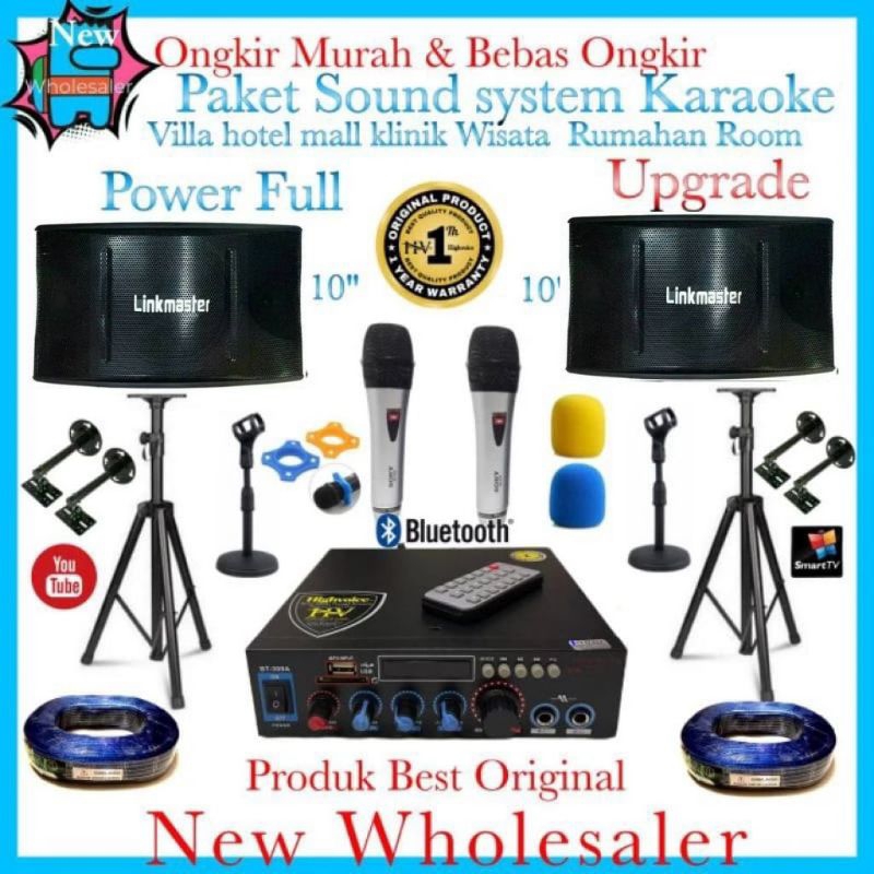 Jual Paket sound system Linkmaster Audio Karaoke 10inch Ruangan Home ...