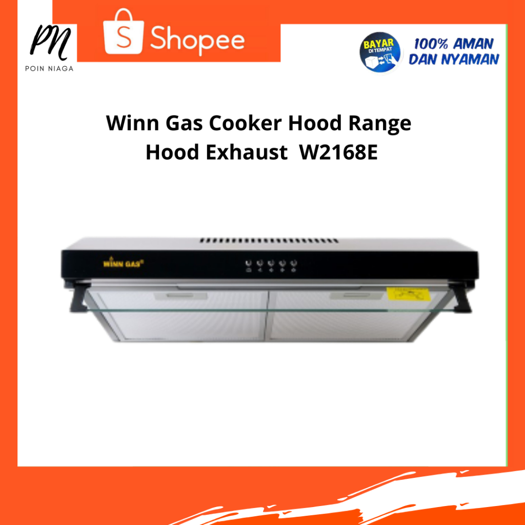 Jual Winn Gas Cooker Hood Range Hood Exhaust W2168E Shopee Indonesia
