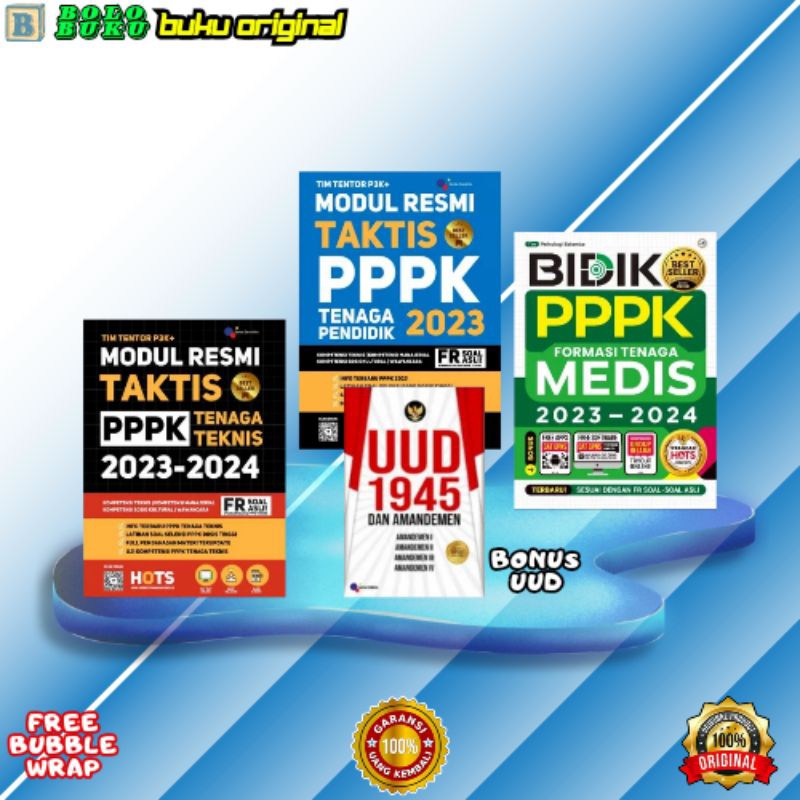 Jual BUKU PPPK 2023 2024 / MODUL RESMI TAKTIS PPPK TENAGA TEKNIS