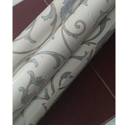 Jual Wallpaper Sticker Motif Batik Silver Simple Cm X M