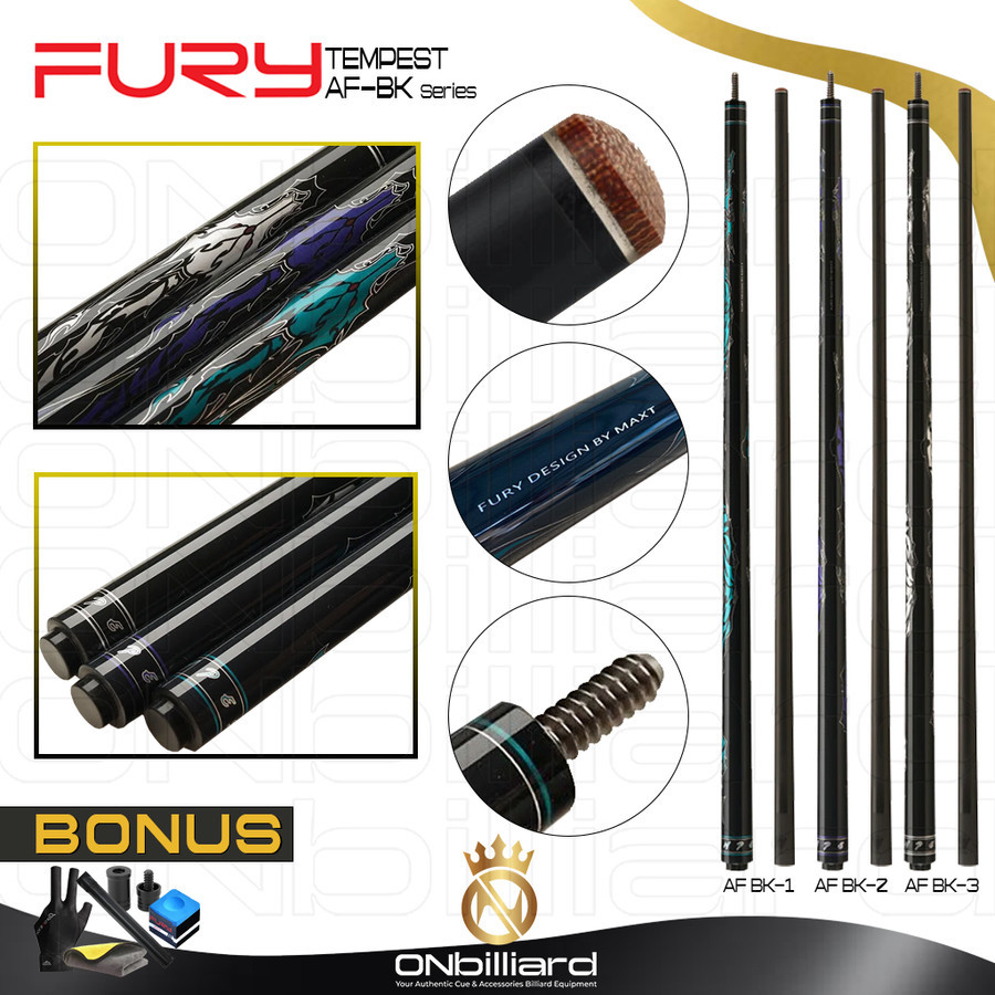 Jual Fury Tempest Break AFBK Series Cue Stick Stik Billiard Carbon