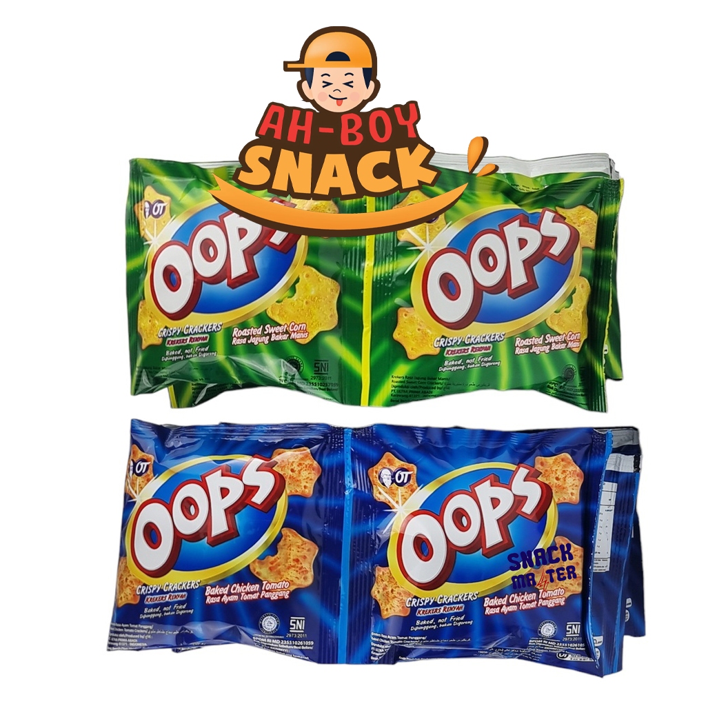 Jual CIKI OOPS RENCENG 12 GRAM ISI 10 SACHET - KRAKERS RENYAH - BIRU ...