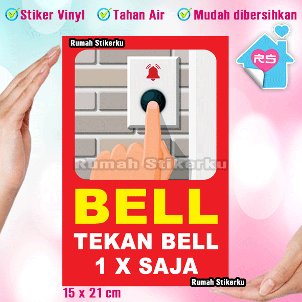 Jual Stiker Bell Tekan Bel Satu Kali Saja Shopee Indonesia