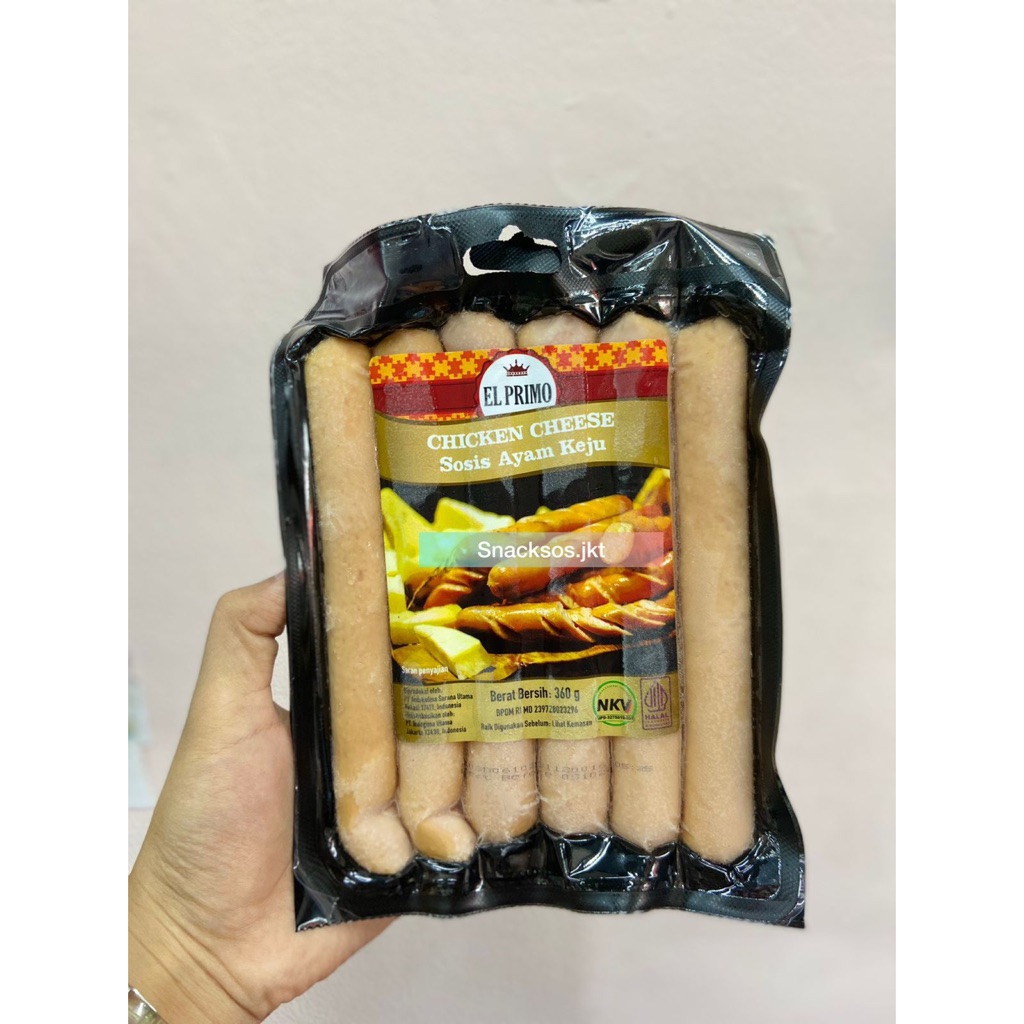 Jual [500gr] Elprimo Sausage Sosis Sapi Keju Beef Picnic Beef