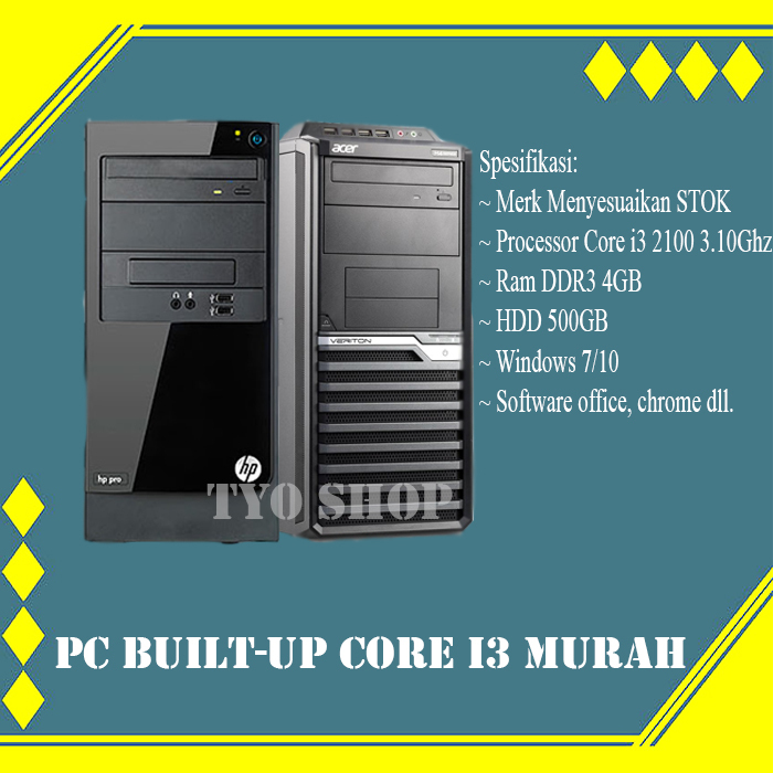 Jual Cpu Core i3 Ram 4Gb hardisk 500gb Builtup | Shopee Indonesia
