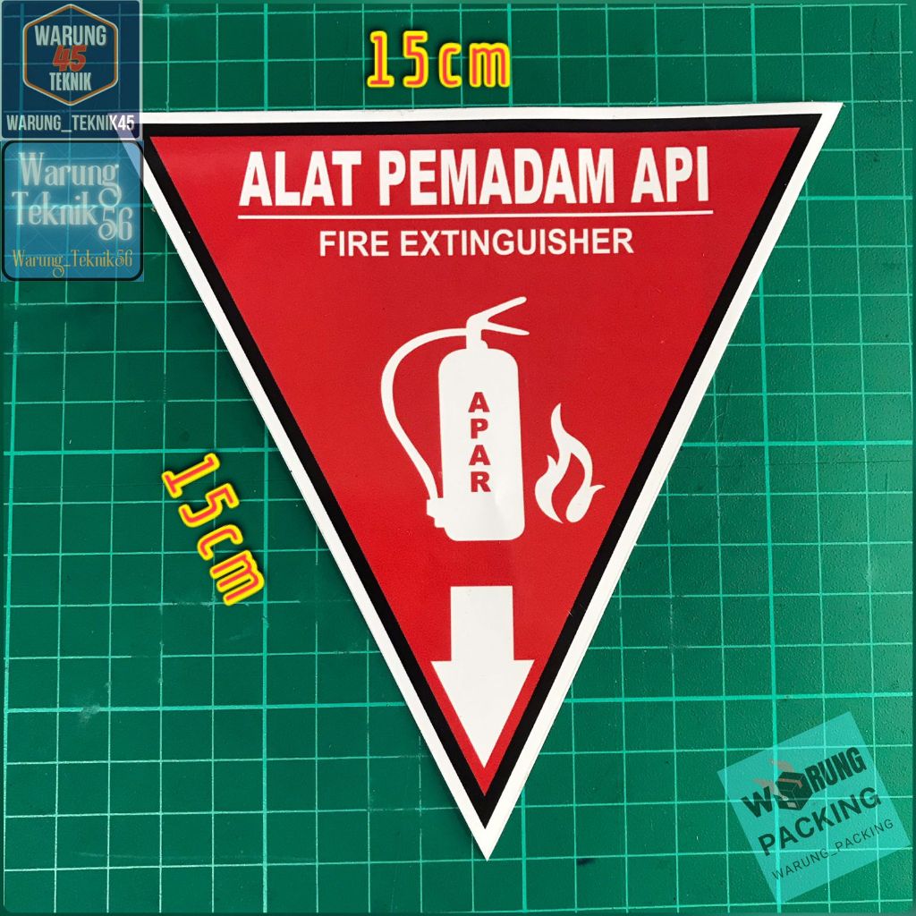 Jual Sign Label Sticker K3 Safety Segitiga Apar | Shopee Indonesia