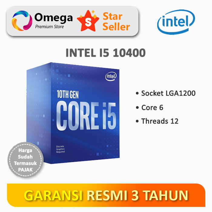 Jual Processor Intel Core i5 10400 Box | Shopee Indonesia