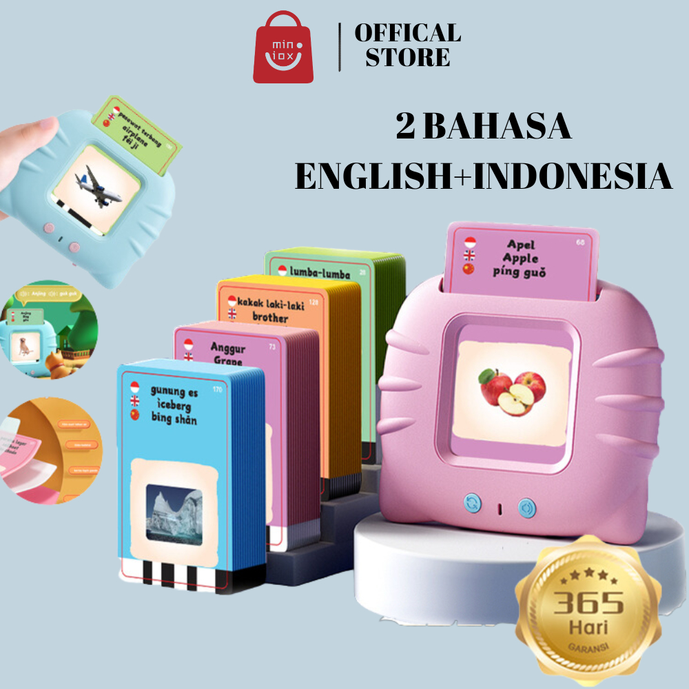 Jual Miniox 2 Bahasa Indonesia+inggris Flash Card Early Education ...