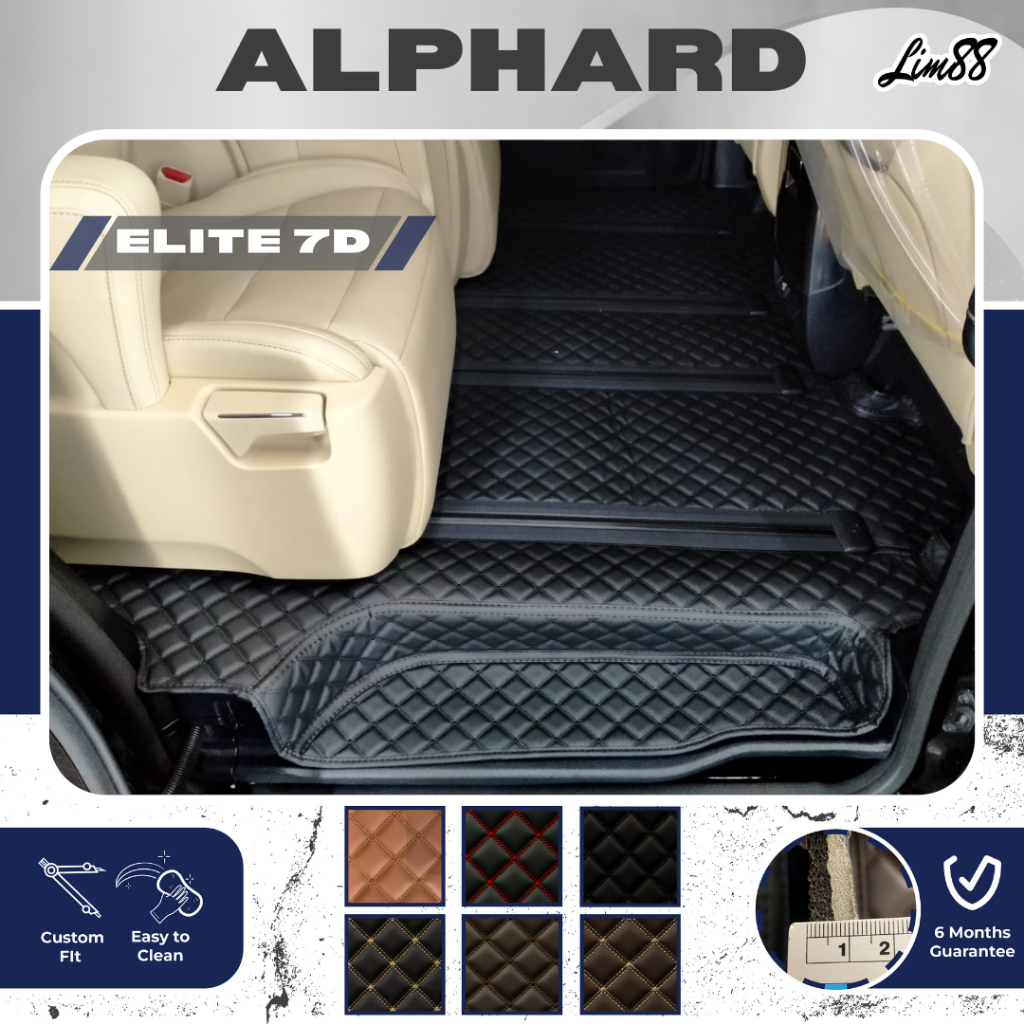 Jual Karpet Mobil Elite 7D Toyota Alphard / Vellfire 2003-2023 Fullset ...