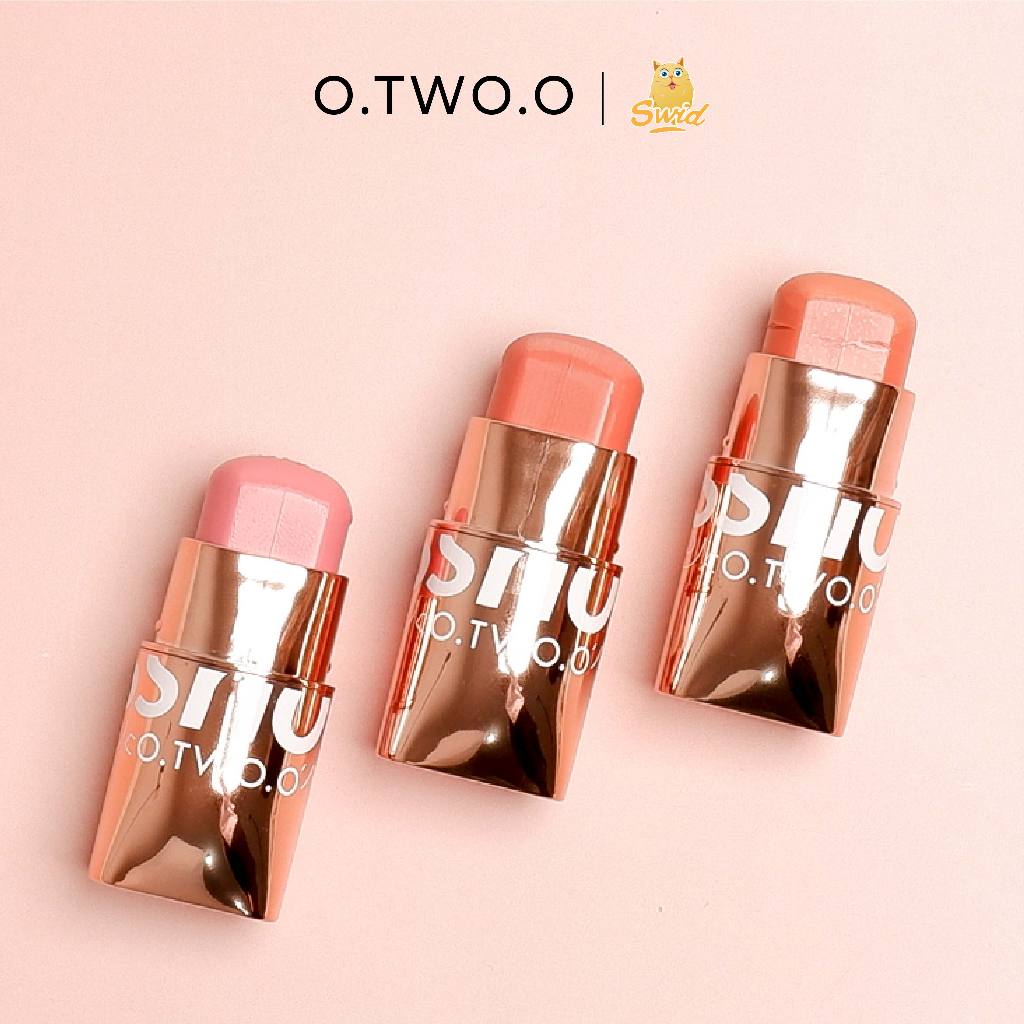 Jual O.TWO.O Makeup Blush Stick Hydrating Gloss Lip & Cheek 6 Colors