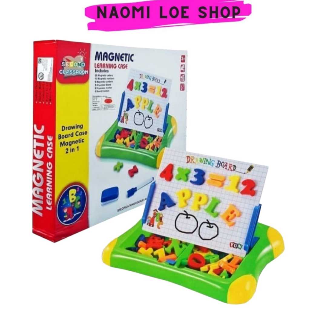 Jual 2in1 magnetic learning case papan tulis magnet ABC | Shopee Indonesia