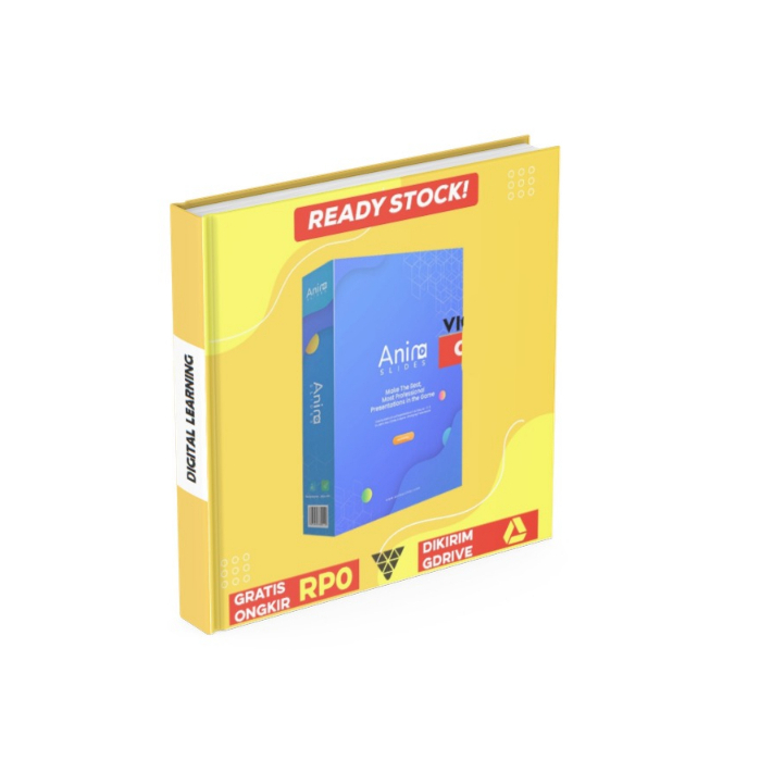 Jual ANIMASLIDE 800+ Interactive PowerPoint Slides Template Premium