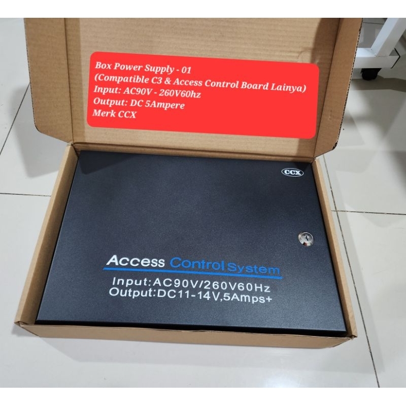 Jual Box Power Supply Access Control Board AC90V - 260V 5A Compatible ...