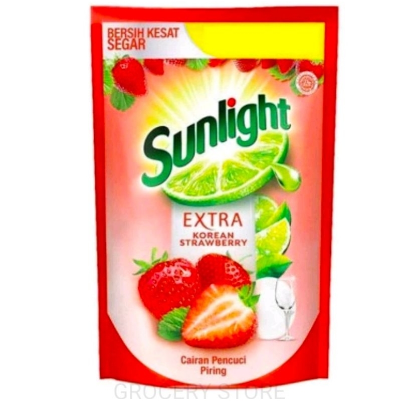 Jual Sunlight Korean Strawberry Pouch Kemasan 560ml - Sunlight Extra ...