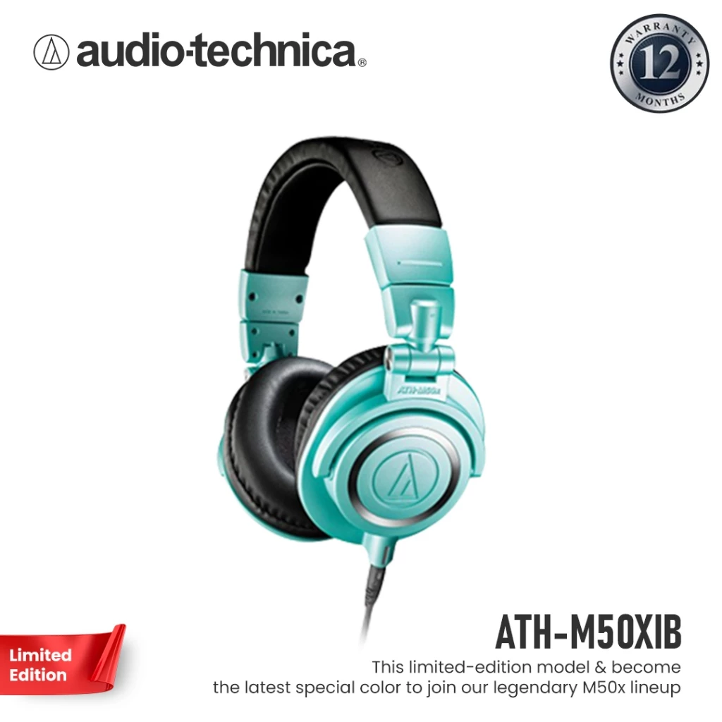 Audio-Technica ATH-M50X Professional Studio Monitoring - Ice Blue