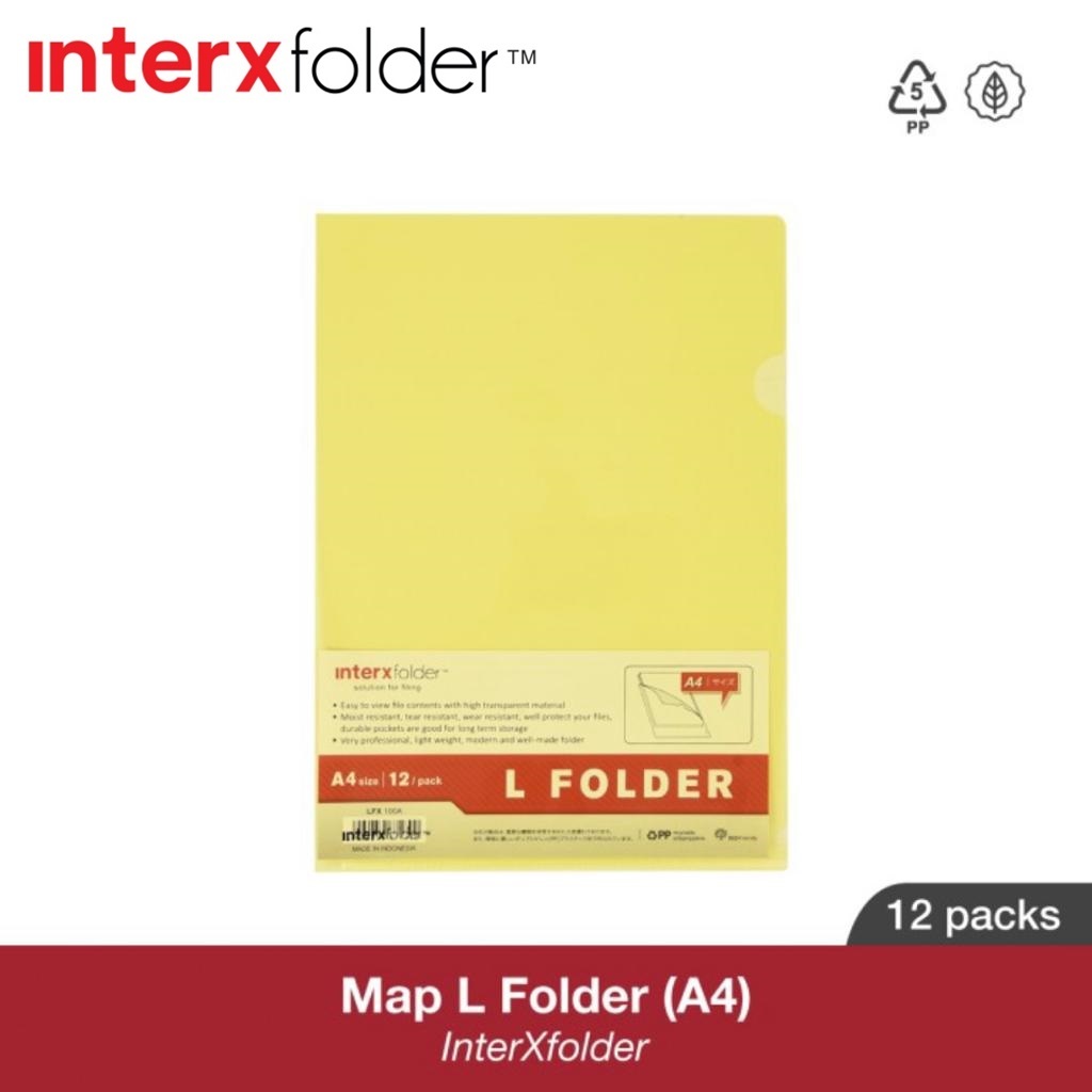 Jual Interxfolder Premium Map Plastik Bening A4 / Map L A4 | Shopee ...