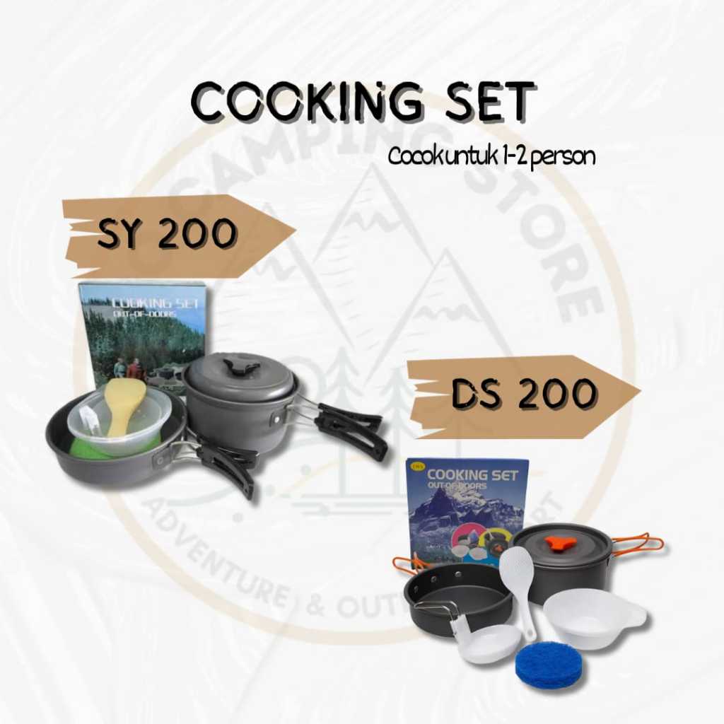 Jual Alat Masak Camping Gunung Outfoor Cooking Set Sy Ds Nesting Masak Outdoor Alat