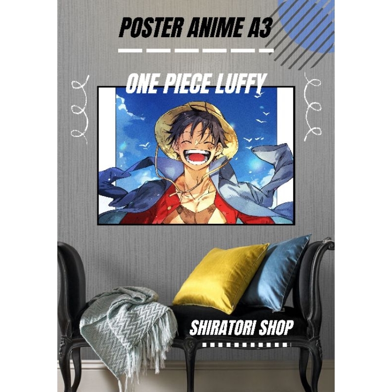 Jual Poster Anime One Piece Luffy Size A Hiasan Dinding Anime One