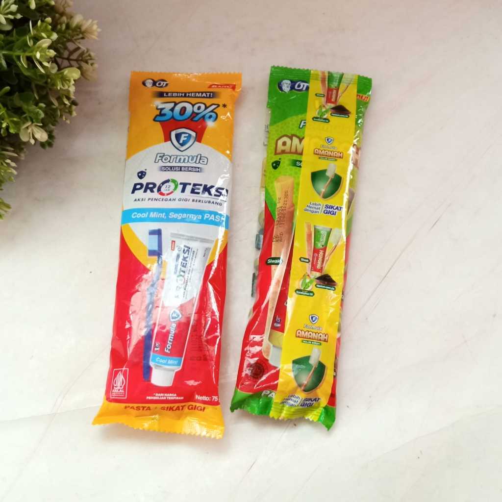 Jual Formula Proteksi Pasta Gigi 75gr + Sikat Gigi ( Paket Hemat